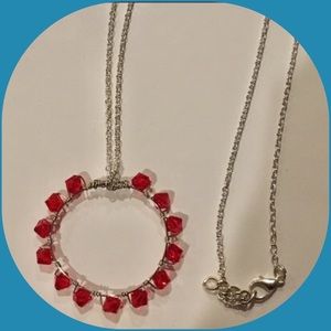 Wire Wrapped Swarovski Crystal Necklace